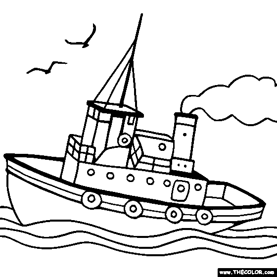 560x560 Boats Cartoon Coloring Pages Coloring Pages