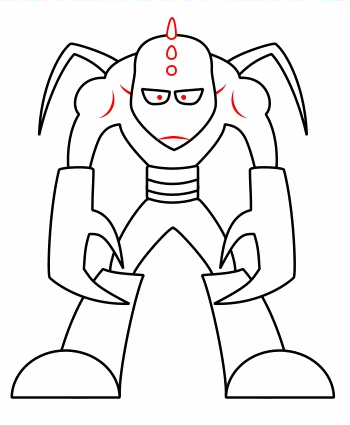 350x425 Drawing A Cartoon Monster