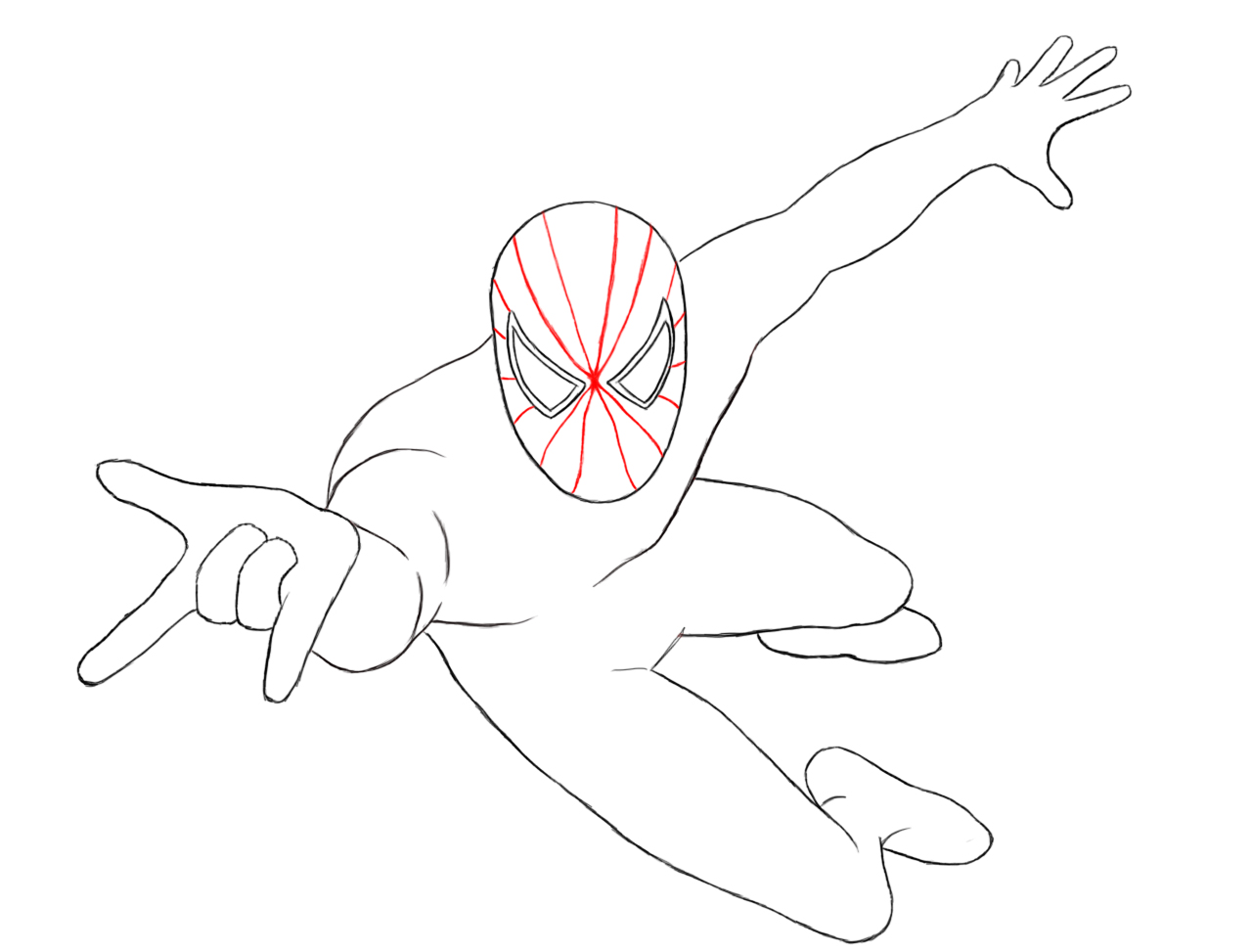 1280x973 How To Draw Spiderman