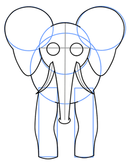 260x326 Cartoon Elephant Step By Step Drawing Lesson