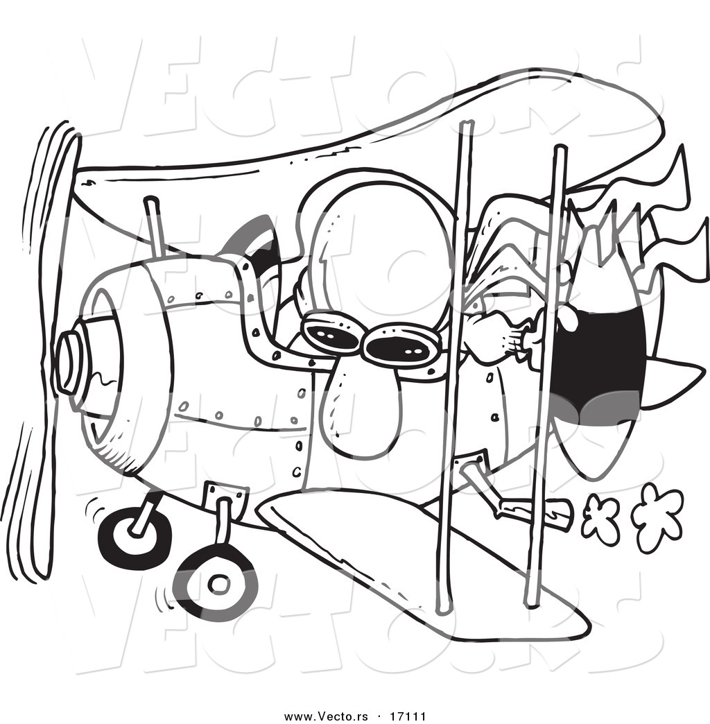 1024x1044 Vector Of A Cartoon Pilot Dropping A Bomb