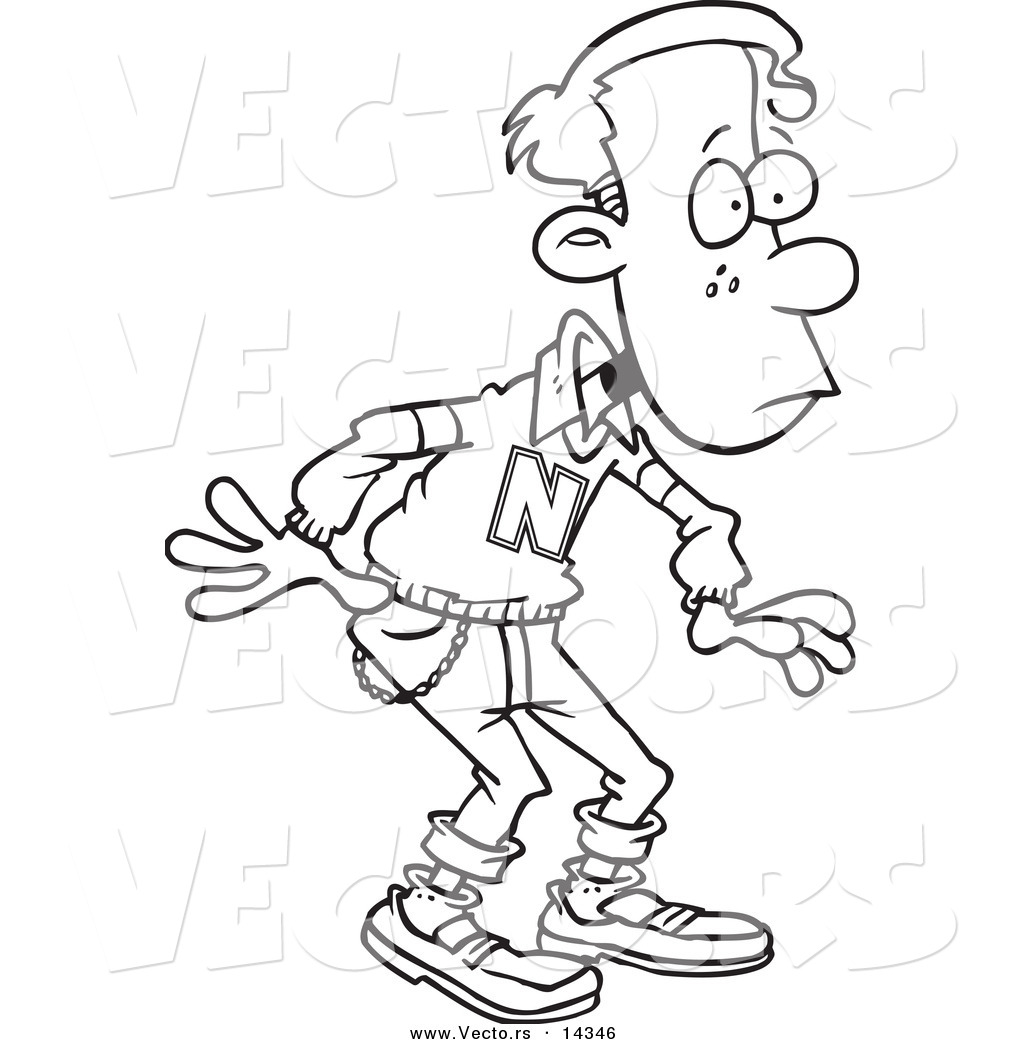 1024x1044 Vector Of A Cartoon Shocked Teen Boy