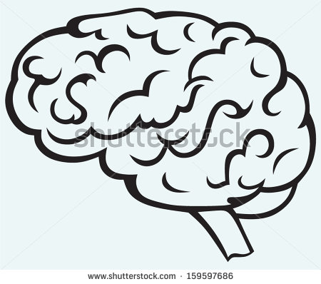 450x398 Drawn Brain Clear Background