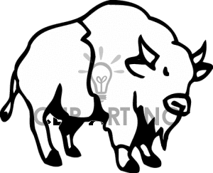 300x243 Top 80 Bison Clip Art