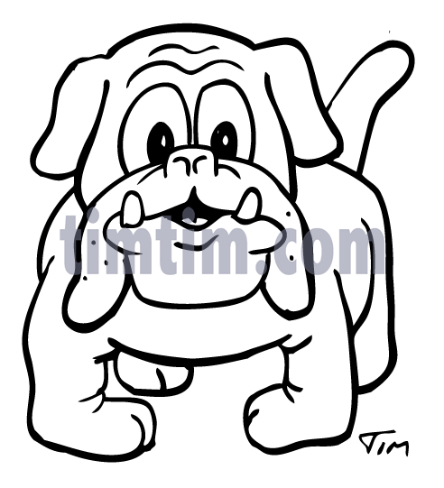 492x541 Free Drawing Of A Bulldog Bw From The Category Pets