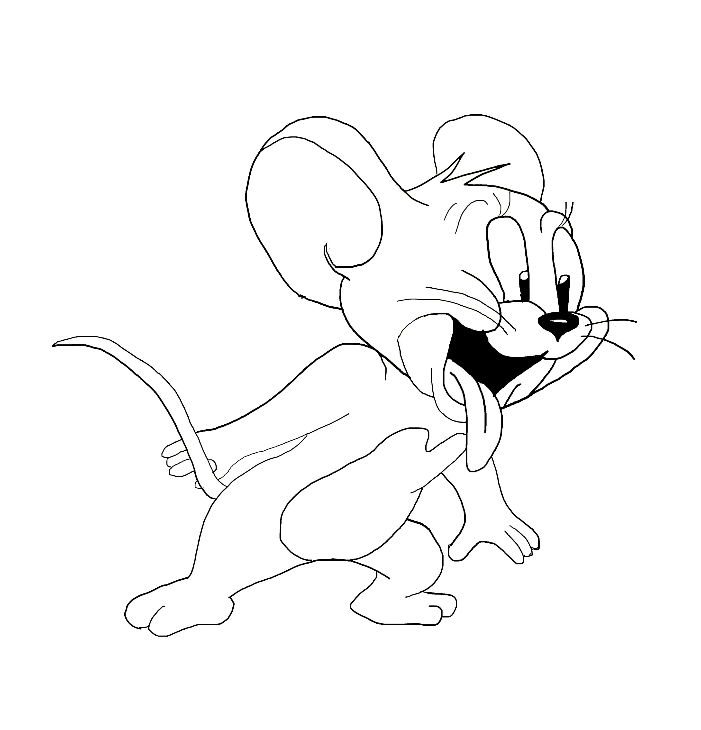 2881x3000 Tom And Jerry How To Draw A Easy