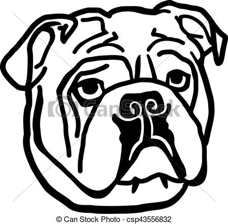 450x442 Bulldog Head Vectors