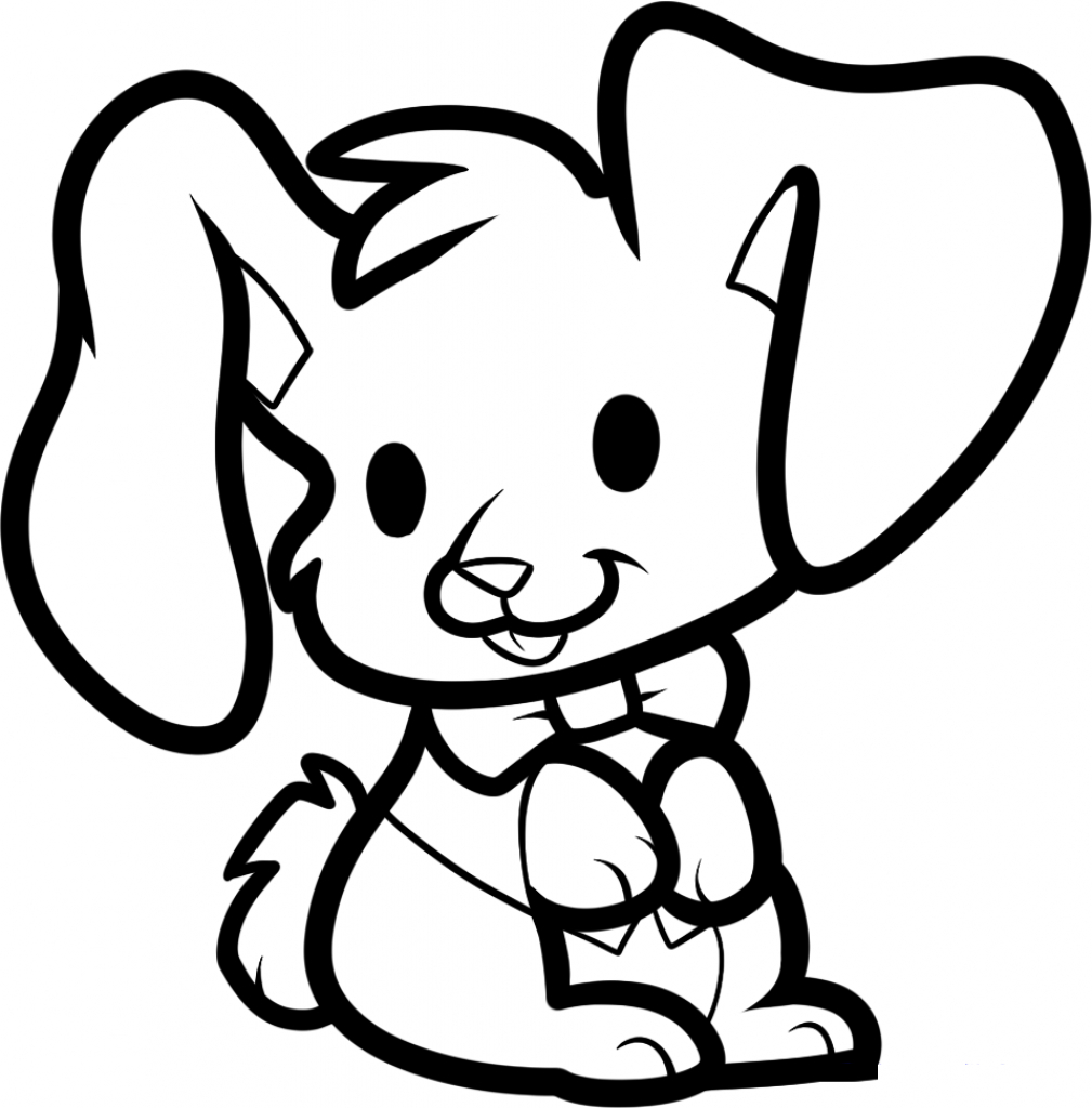 1009x1024 Cartoon Bunny Drawings Collection Easy To Draw Easter Bunny