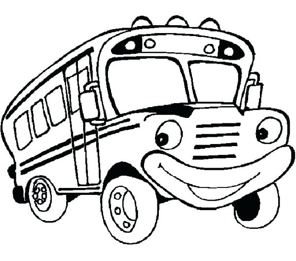 600x529 Coloring Pages. School Bus Coloring Book