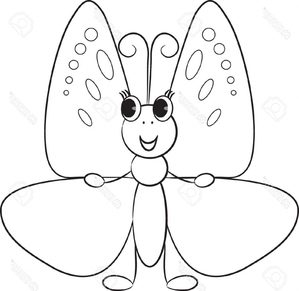 1024x995 Cartoon Butterfly Drawings Cartoon Drawing Butterfly How To Draw