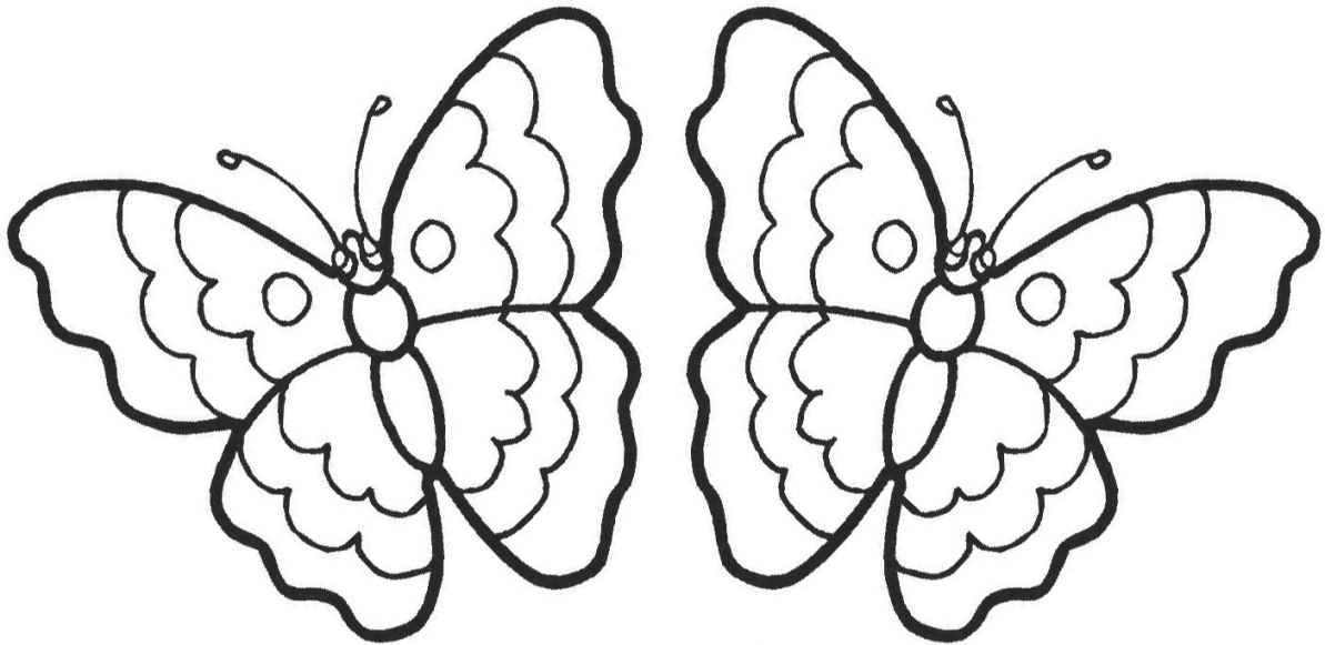 1193x581 Coloring Pages Of Cartoon Butterflies Archives