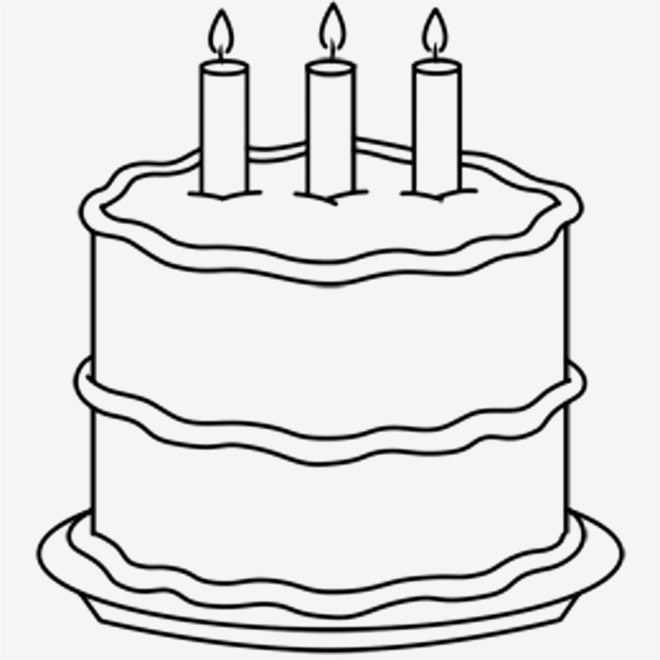 960x960 New Images Of Birthday Cakes To Draw Drawing A Cartoon Cake