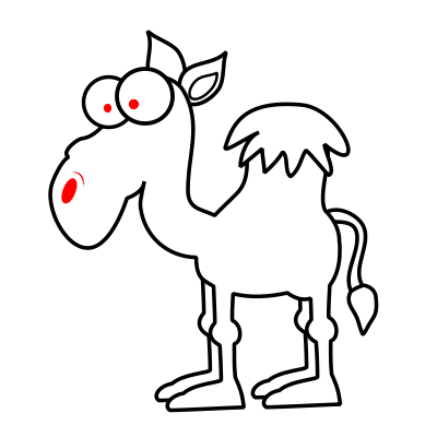 400x400 Drawing A Cartoon Camel