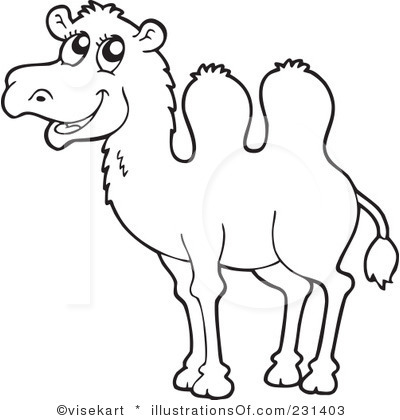 400x420 Clip Art Black And White Royalty Free (Rf) Camel Clipart