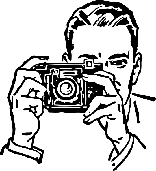 540x593 Man With A Camera Clip Art Free Vector 4vector
