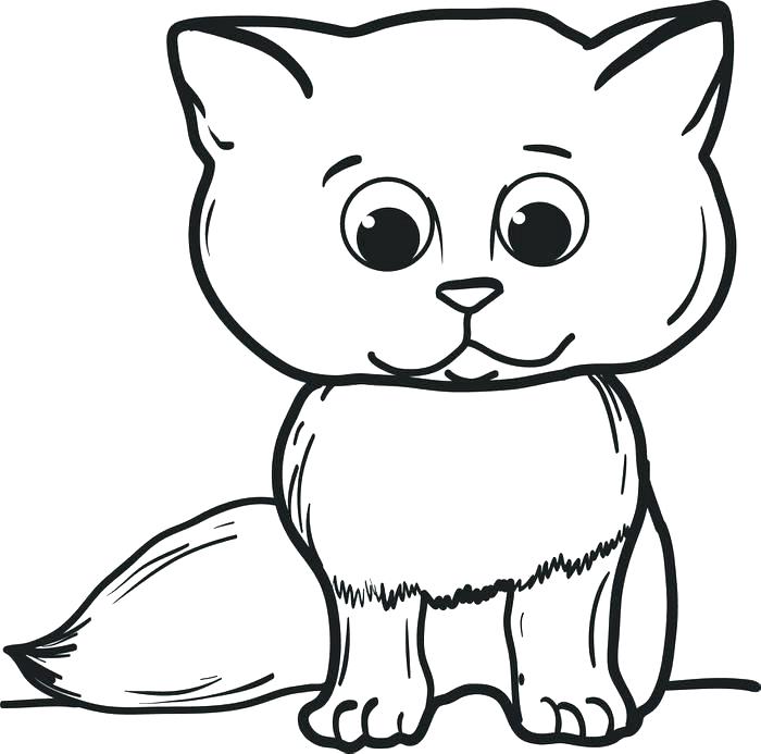 700x693 Coloring Pages Of A Cat Hello Kitty Coloring Pages Printable Free