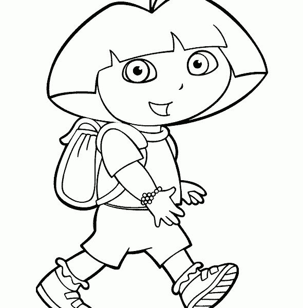 590x600 Cartoon Character Coloring Pictures Coloring Page