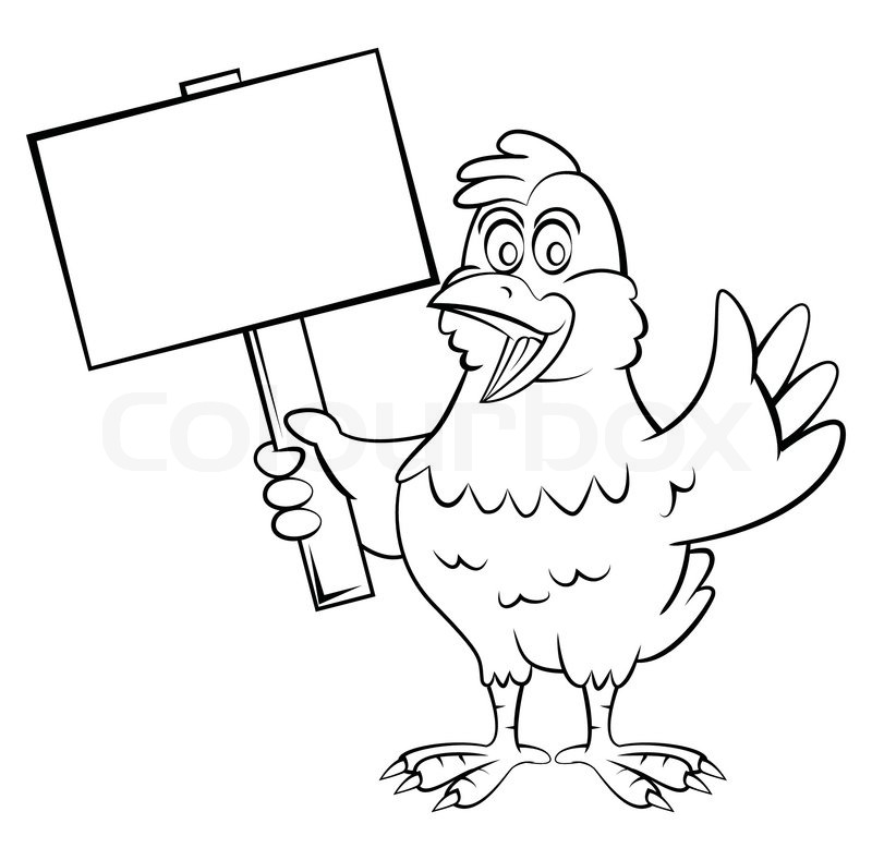 800x789 Chicken Cartoon Stock Vector Colourbox