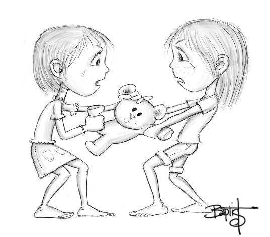 537x470 Girls Color Dress Sketch. Clipart Simple Sketches Of Kids Reading