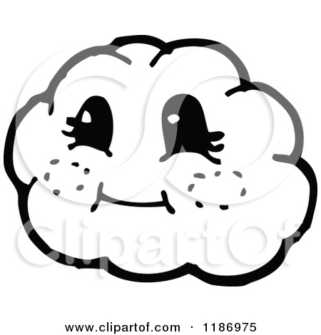 450x470 Clipart Cloud With Face