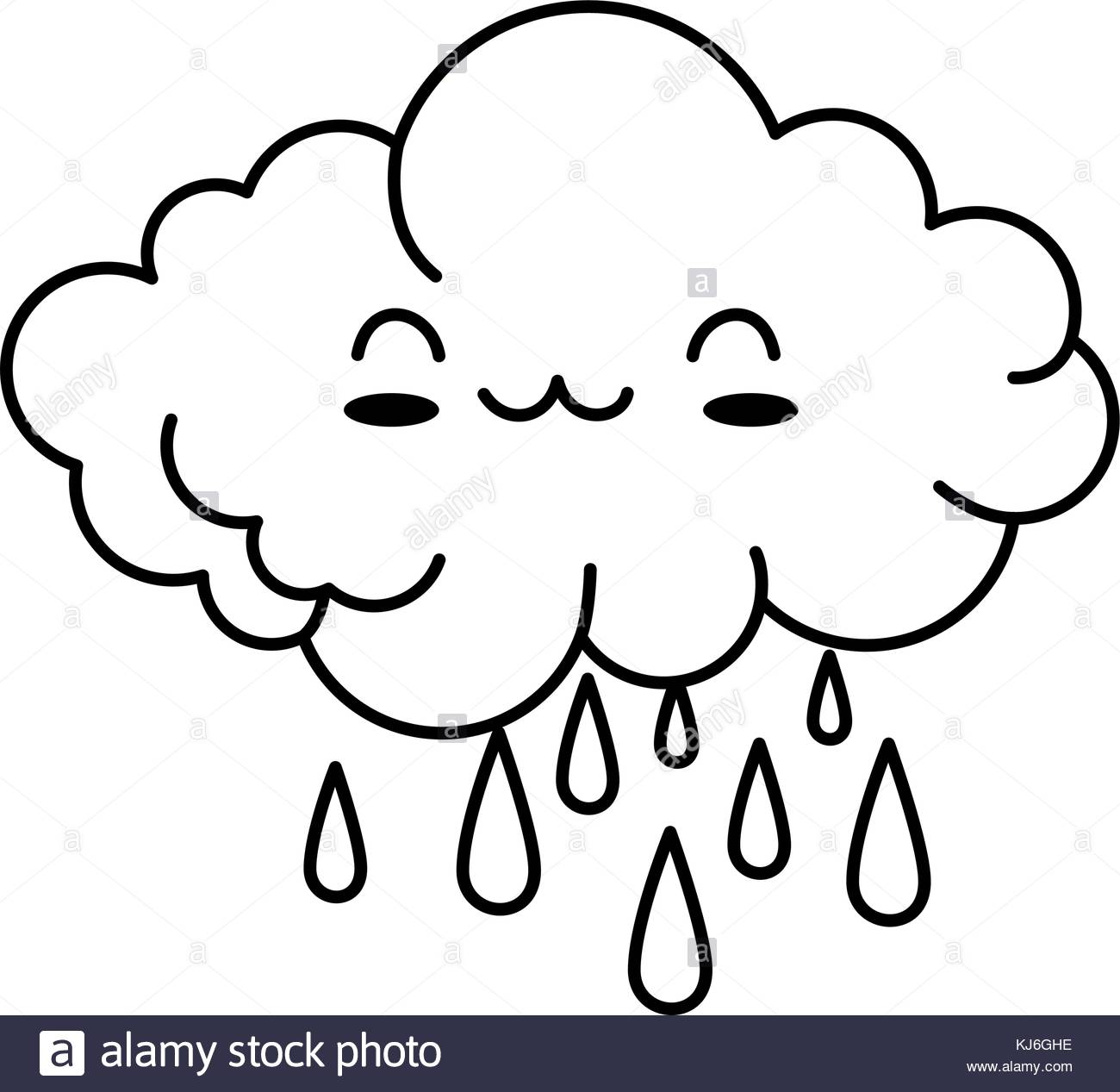 1300x1267 Happy Cartoon Rain Cloud Stock Photos Amp Happy Cartoon Rain Cloud