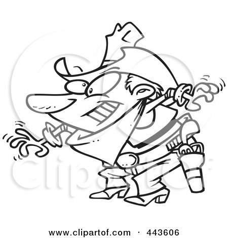 450x470 Royalty Free (Rf) Clip Art Illustration Of A Cartoon Black