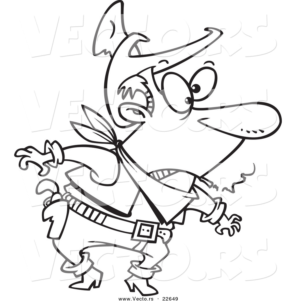 1024x1044 Picture Of A Cartoon Cowboy