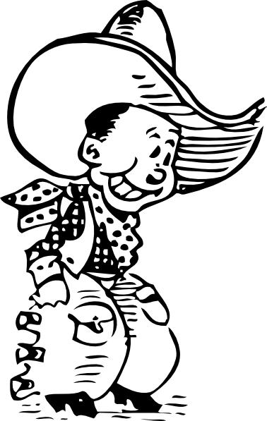 378x597 Cartoon Cowboy Clip Art