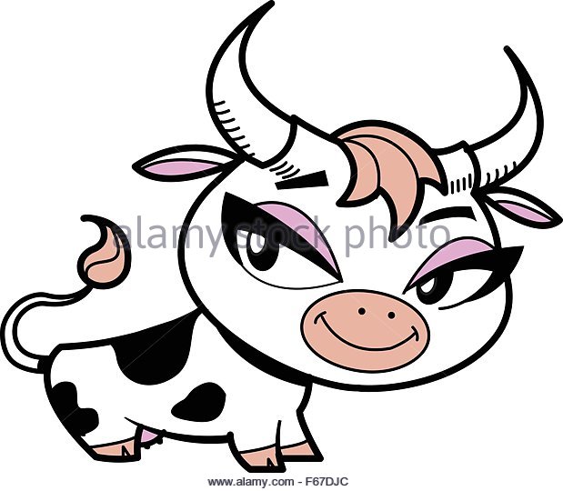 619x540 Cow Horns Stock Vector Images