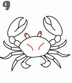 236x274 How To Draw A Crab Drawings Drawing Lessons