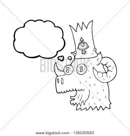 450x470 Freehand Drawn Thought Bubble Vector Amp Photo Bigstock