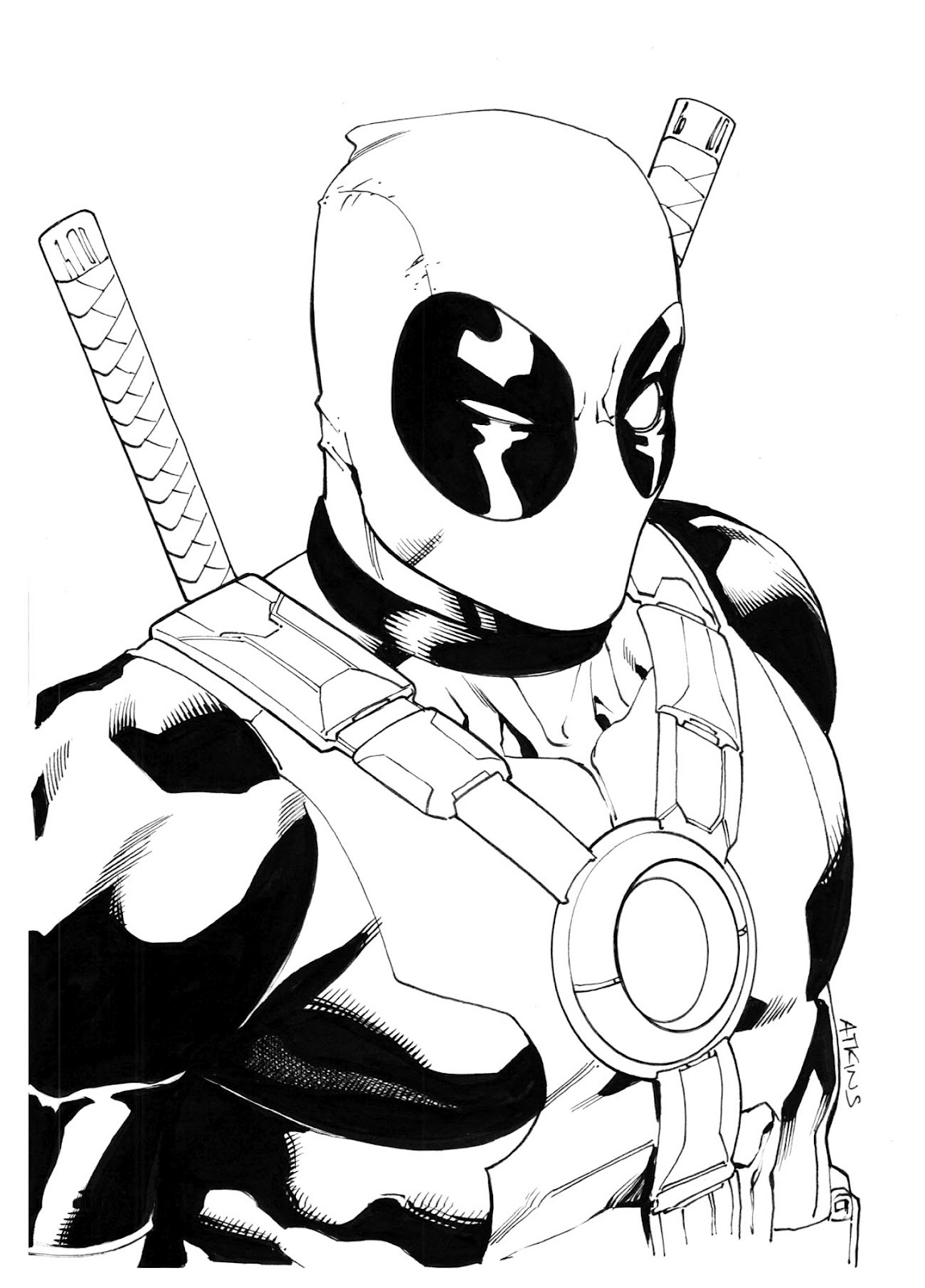 Cartoon Deadpool Drawing at GetDrawings | Free download