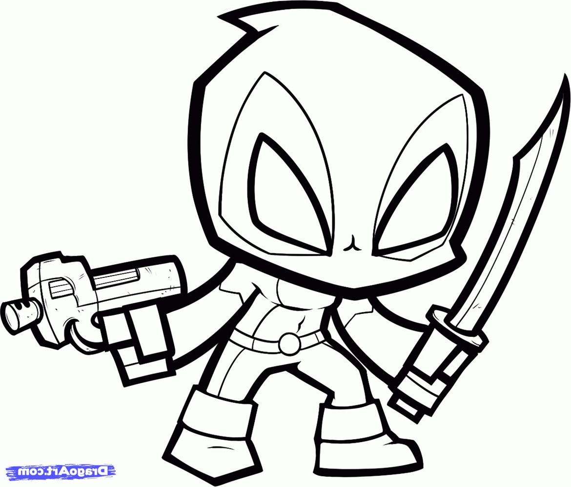 Cartoon Deadpool Drawing at GetDrawings | Free download