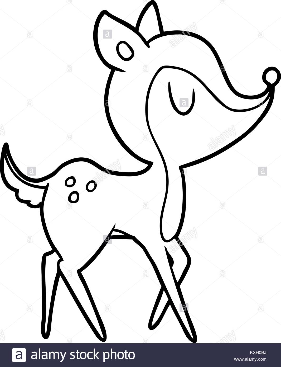 1066x1390 Cartoon Cute Deer Stock Vector Art Amp Illustration, Vector Image