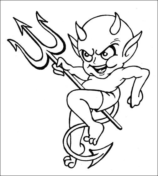 504x561 Funny Design With Devil Baby