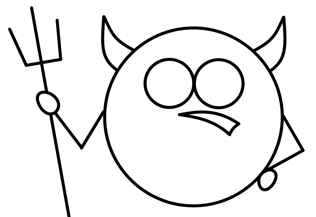 1064x732 How To Draw Cartoons Devil