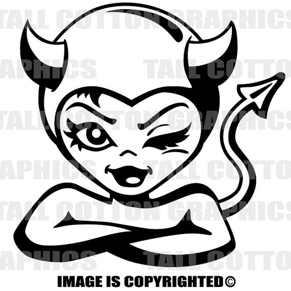 570x570 She Devil Cartoon Vinyl Decal Fan006