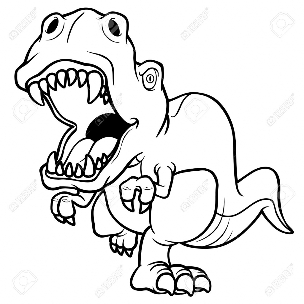 1024x1024 Dinosaur Cartoon Drawing Cartoon Dinosaur Drawing How To Draw