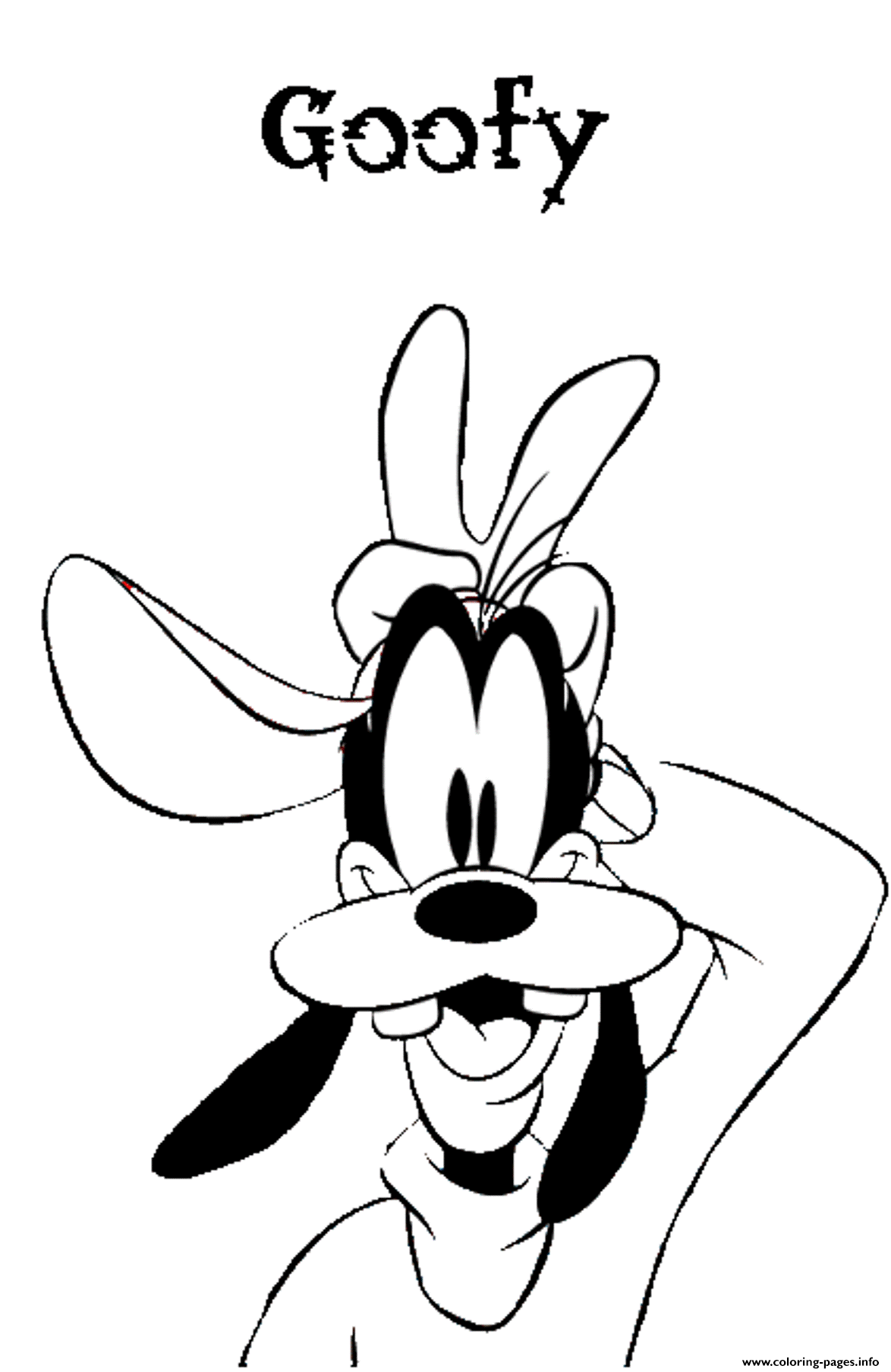 1174x1807 Cartoon Disney Goofy 1ecd Coloring Pages Printable