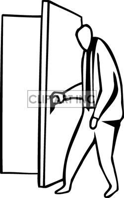 250x400 Door Helper Clipart