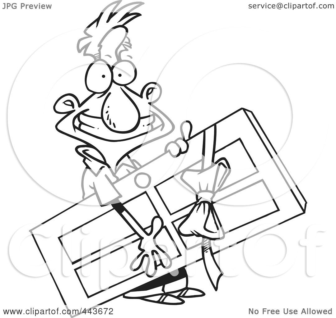 1080x1024 Royalty Free (Rf) Clip Art Illustration Of A Cartoon Black