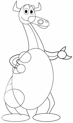 300x503 How To Draw Cute Cartoon Dragons With Easy Step By Step Drawing