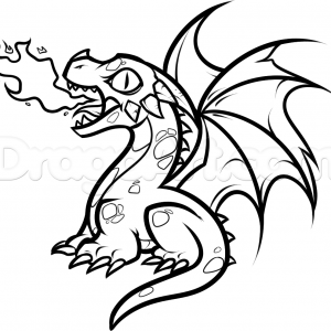 300x300 Images Of Cartoon Dragons How To Draw A Dragon Dce Step Adult