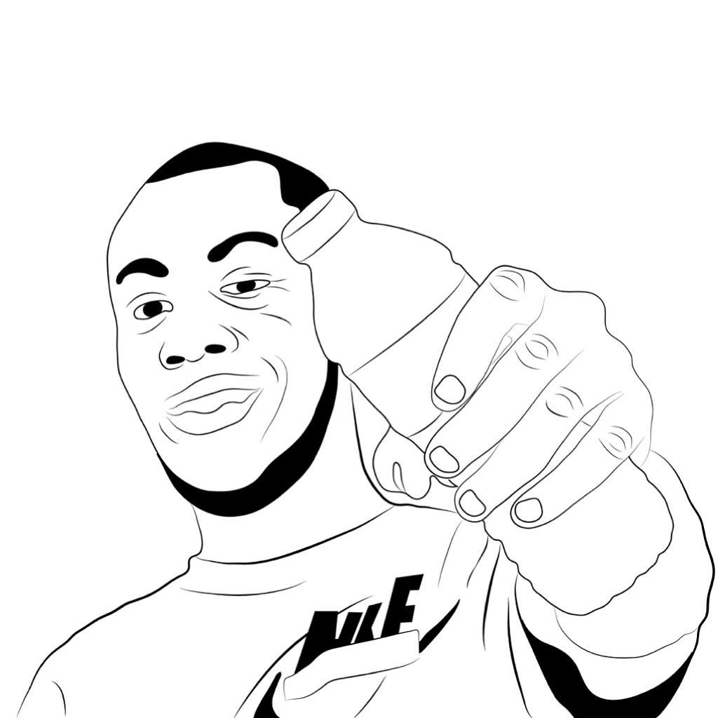 1024x1024 Stormzy Cartoon Drawing Michael Adedokun