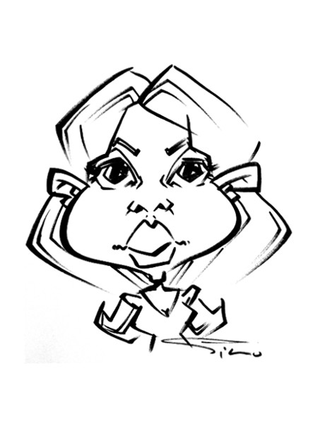 450x600 Silu Cartoon Caricature From Photo