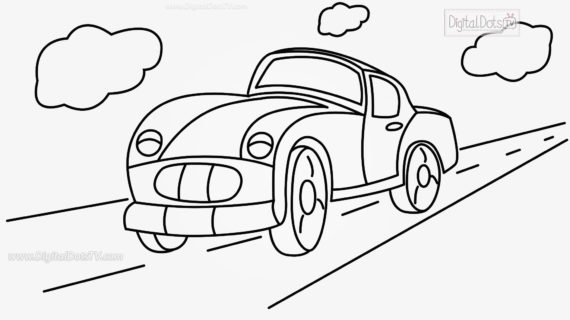 570x320 Cartoon Car Drawings Draw A Cartoon Car Side View Junior Car