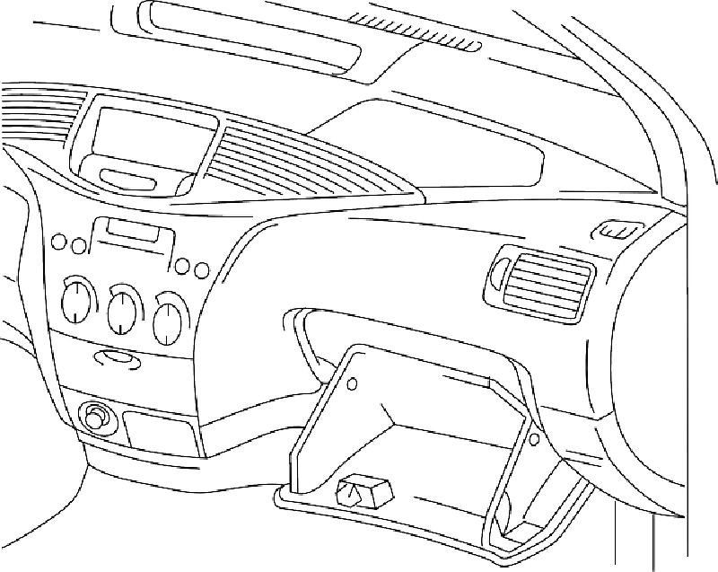 800x637 Outline, Drawing, Car, Cartoon, Inside, Board, Dash
