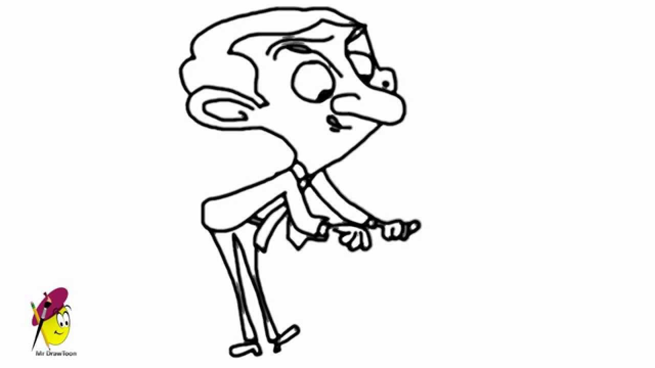 1280x720 Mr Bean Cartoon Drawing Mr Bean