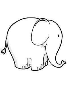 236x305 Baby Elephant Cartoon Vector Art Illustration