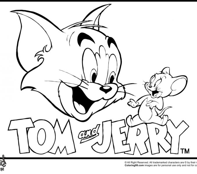 678x600 Tom And Jerry Cartoon Drawings Kids Coloring